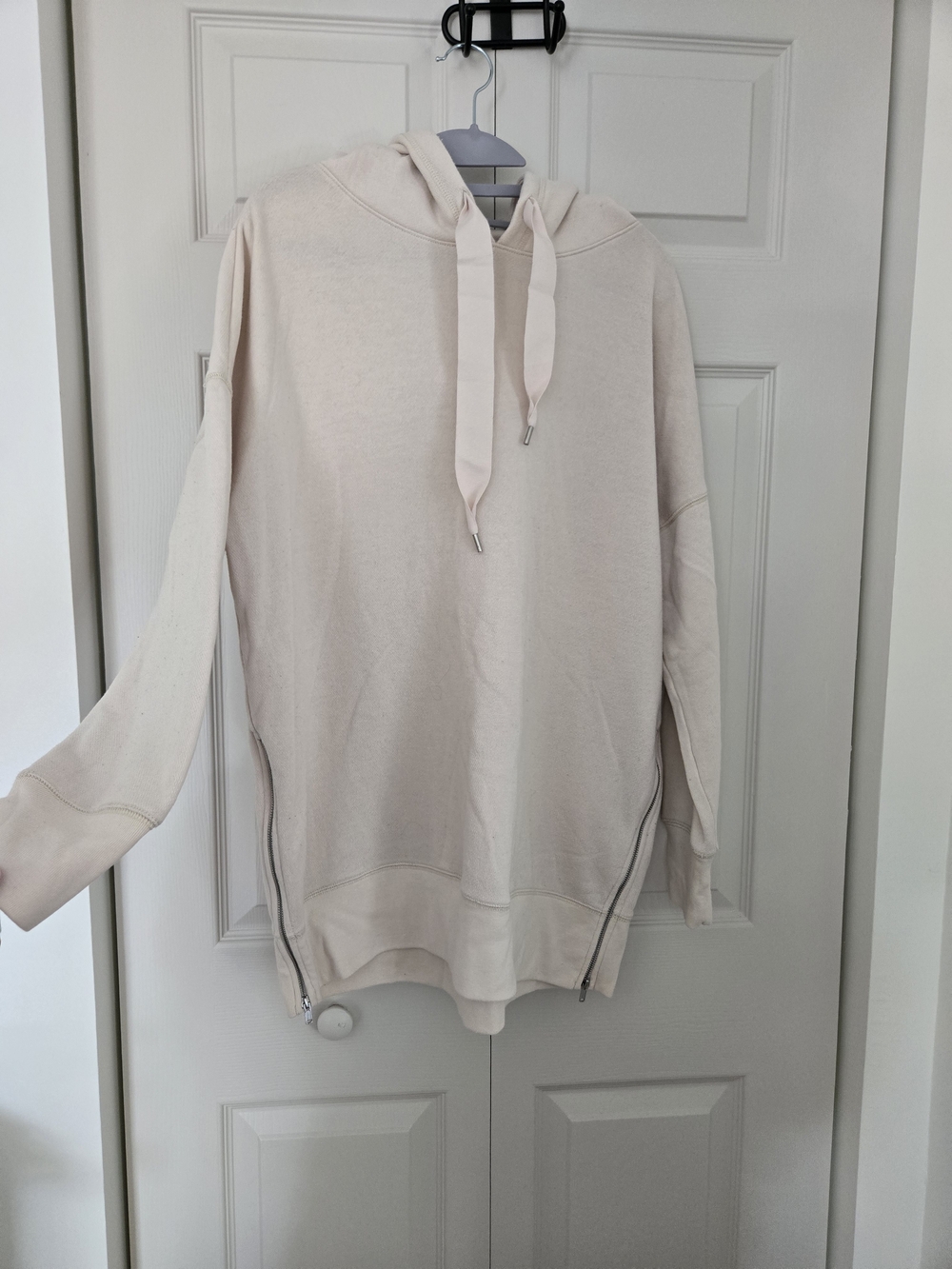 aerie Cream Pullover Hoodie with Branded Tag